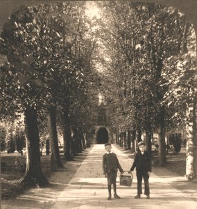 Approach to Trinity Church, Stratford on Avon, England, 1905.