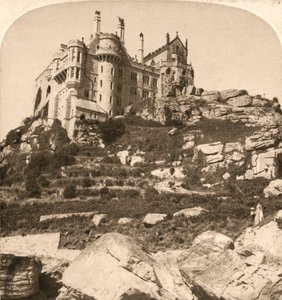 St. Michaels Mount, Benedictine Monastery, Penzance, Cornwall, 1900.