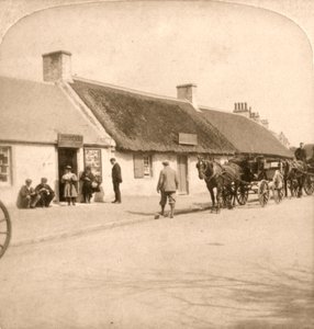 Robert Burns födelseplats, Ayr, Skottland, 1896.
