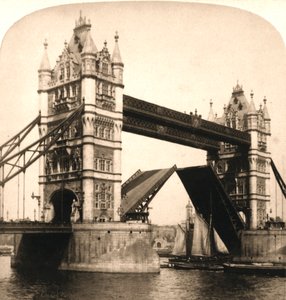 The New Tower Bridge, London, 1896.