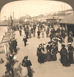 The Ocean Steamship Landing, Liverpool, England, 1901.