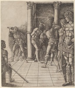 Kristi flagellation, med trottoaren