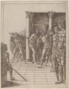 Kristi flagellation, med trottoaren