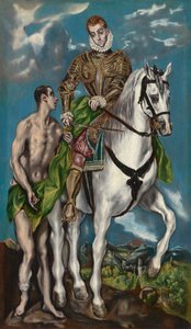 Sankt Martin och tiggaren av Workshop of El Greco