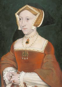 Porträtt av Jane Seymour (1509-1537) av Workshop of Hans Holbein the Younger