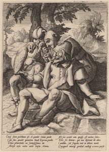 Dårarnas visdom av Workshop of Hendrick Goltzius, after Karel van Mander I
