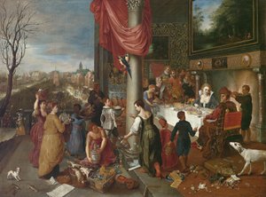 Allegori över vintern av Workshop of Jan Brueghel the Elder