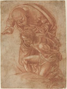 Isaks offer av Workshop of Luca Signorelli