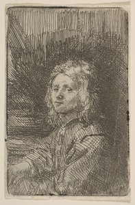 Ung man, halvlång, 1620-69.