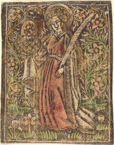 Saint Dorothy, ca. 1480. av Workshop of the Master of the