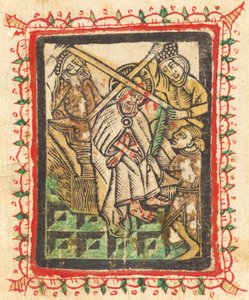 Kristus krönt med törnar, 14701480. av Workshop of the Master of the