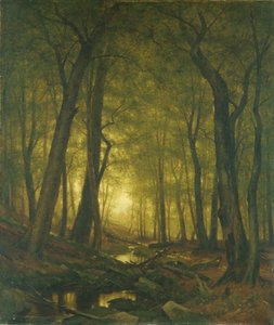 Kväll i skogen, 1876.