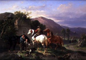 Watering the Horses (olja på duk)