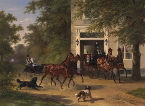 August Belmont och Isabel Perry, 1854.
