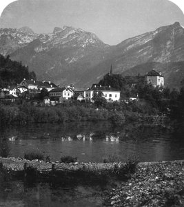 Golling och Tennengebirge, Salzburg, Österrike, c1900-talet.