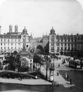 Karlsplatz, München, Tyskland, ca 1900-talet.
