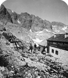 Simony Hut, Salzkammergut, Österrike, ca 1900-talet. av Wurthle and Sons