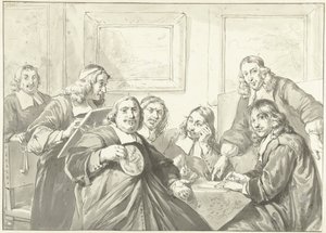 Övervakarna av Saint Luke-gillet i Haarlem, 1675.