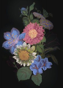 Färgsprakande blomsterarrangemang