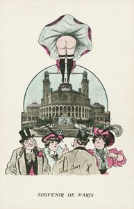 Souvenir of Paris (färg litho) av Xavier Sager