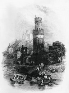 Illustration för spetälska från Aosta, roman av Xavier De Maistre (1763-1852), gravyr av Xavier de Maistre