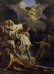Helandet vid Siloams pool, 1845 av Yakov Fyodorovich Kapkov