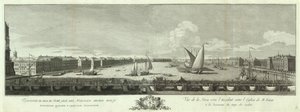 Utsikt över floden Neva mellan Isaac-kyrkan och Cadet Corps Book till 50-årsdagen av St Petersburg, 1753 av Yakov Vasilyevich Vasilyev