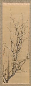 Plommonblommor, daterad 1851.