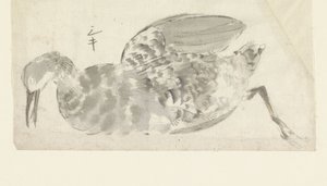 död vattenfågel av Yamamoto Shinryo Baiitsu (possibly)
