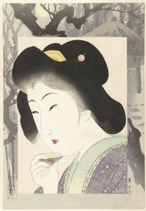 Trädgårdspaviljong Hanarezashiki (titel på objekt) Contemporary Beautys (serietitel) Imasugata (titel på objekt) av Yamamoto Shoun