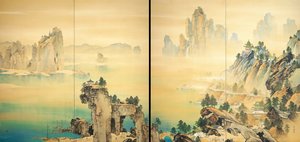 Bon preage - Good Omen - Shunkyo, Yamamoto (1871-1933) - 1931 - Akvarell på siden - Adachi Museum of Art av Yamamoto Shunkyo