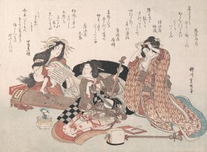 Kvinnor som spelar musik, 1800-talet.