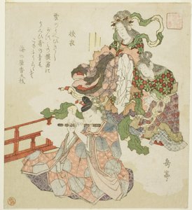 The Tale of Sagoromo, från serien "Ten Courtly Tales for the Honcho Circle (Honchoren monogatari juban)" av Yashima Gakutei