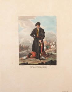 Zaporozhianska kosackofficeren, 1812 av Yegor Karneyev