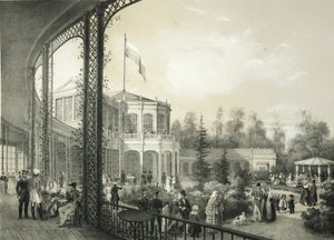 Järnvägsstationen i Pavlovsk, 1840-1850 av Yegor Yegorovich Meier