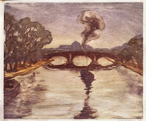 En båt på Seine, 1914