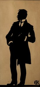 Porträtt av poeten Jurgis Baltrusaitis 1873-1944, 1910-talet.