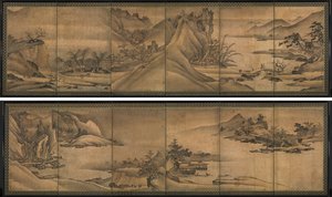 Landskapet av de fyra årstiderna av Yi Sumun (Korean, b. c. 1404)