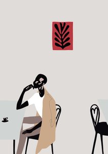 Cafe Scene med Matisse, 2016, (digitalt)
