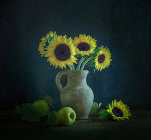 Solrosor Gröna äpplen
