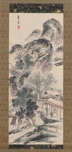 Vårstädning, 1800-talet. av Yokoi Kinkoku