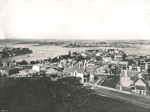 Utsikt från North Shore, Sydney, Australien, 1895.