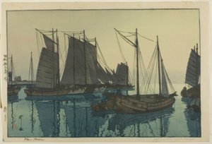 Ny måne av Yoshida Hiroshi