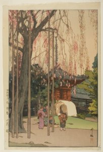 Körsbärsträdet i Kawagoe av Yoshida Hiroshi