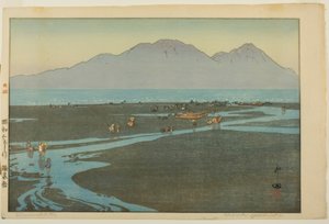Berget Unzen av Yoshida Hiroshi
