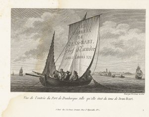 Ingang tot de haven van Duinkerke, ca. 1693-1694 Utsikt över ingången till Dunkerques hamn, som den var på Jean-Barts tid (titel på objektet) Samling av striderna av Jean-Bart, skvadronchef under Ludvig XIV (serietitel)