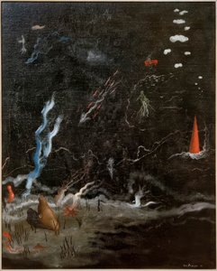 Åskvädret (Schwarze Lands.) av Yves Tanguy