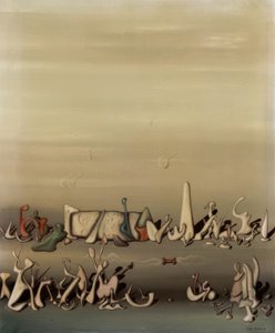 Mellan gräs och vind av Yves Tanguy