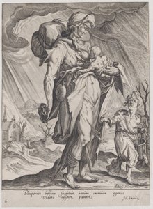 Fattigdom, från dygder och laster, 1596-97., 1596-97.