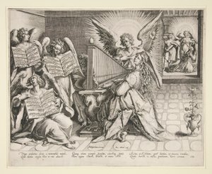 St. Cecilia spelar orgel